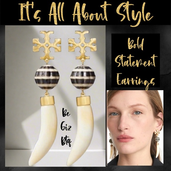 Tory Burch Jewelry - 🆕Authentic Tory Burch Roxanne Horn Drop Earrings